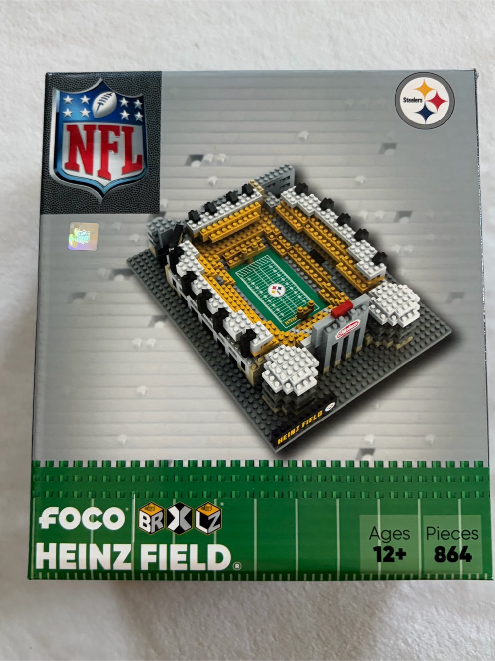 FOCO Heinz Field Home Stadium Building Set (Lego-like Steelers Build) NFL